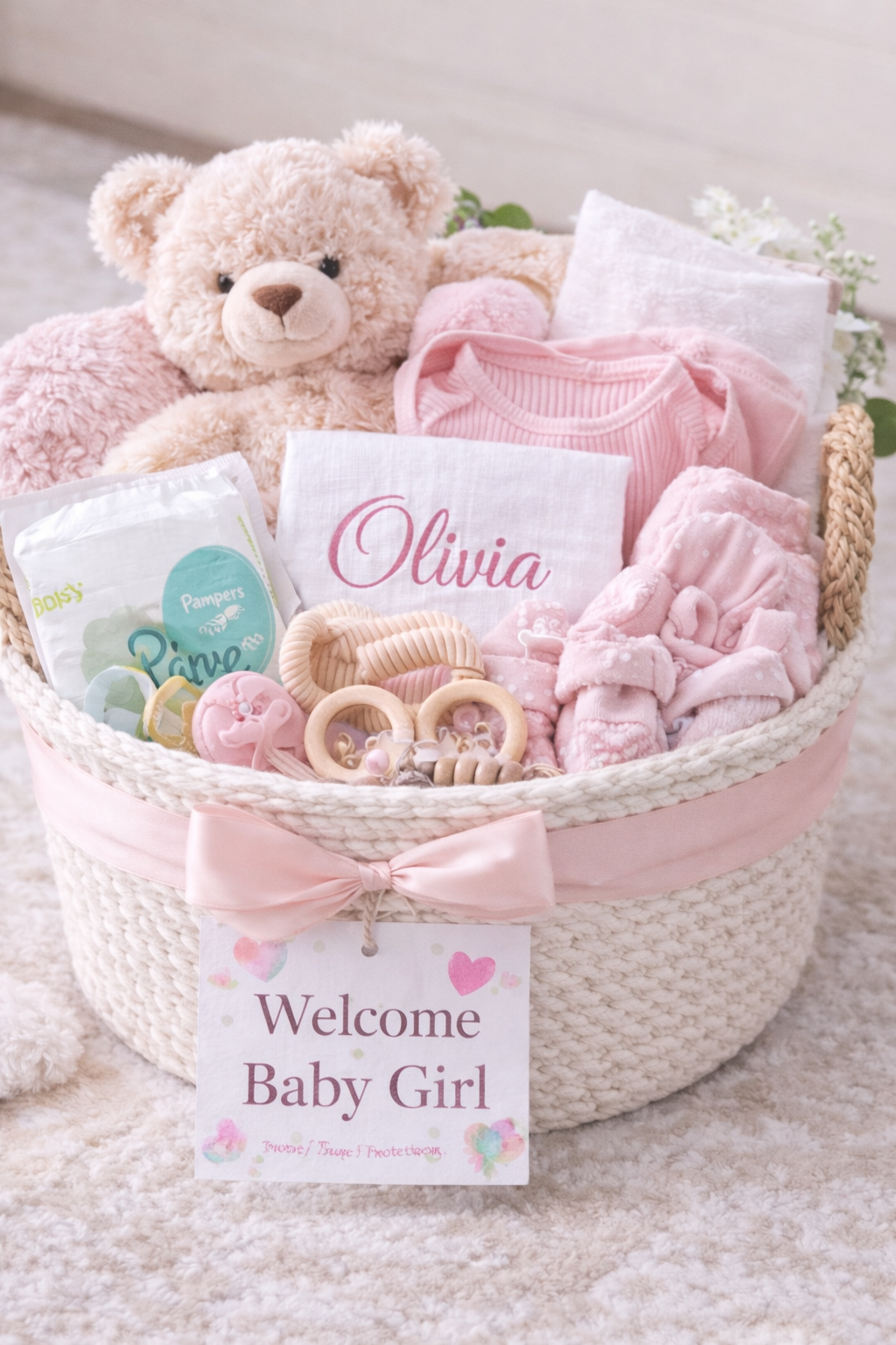 Baby Girl Basket
